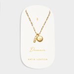 Katie Loxton 'Dreamer' Waterproof Gold Charm Necklace