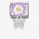 Nomination CLASSIC Lilac & White Daisy Butterfly Dropper Charm