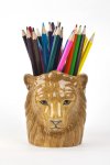 Lion Face Pencil Pot by Quail