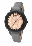 Limit Ladies Secret Garden RG Sunflower Black Dial Grey Strap Watch