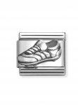 Nomination Silver Oxidised Football Boot Charm