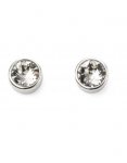 Silver April Birthstone Swarovski Earrings.