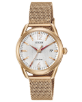 Citizen Eco-Drive Gold Plated Mesh Ladies Watch