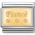 Nomination 18ct Gold Plate Fiance Charm