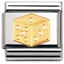 Nomination 18ct Gold Dice Charm.