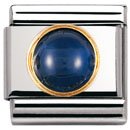 Nomination Classic Sapphire Round Charm Gold