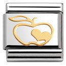 Nomination 18ct Apple with Heart Charm.