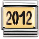 Nomination 18ct Gold & Enamel 2012 Charm