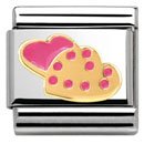 Nomination 18ct Cookies in Heart Charm.