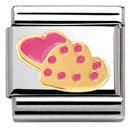 Nomination 18ct Cookies in Heart Charm.