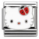 Hello Kitty Nomination Stainless Steel, Enamel & Silver Red Ladybird Charm.