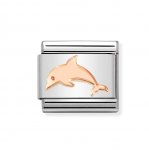 Nomination 9ct Rose Gold Dolphin Charm.