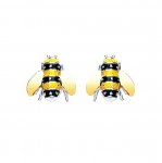 Sterling Silver Vintage Daisy Bumble Bee stud Earrings | Just My Gifts