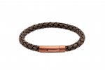 Gents Antique Black Leather Bracelet