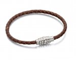 Fred Bennett Gents Brown Leather Bracelet