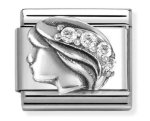 Nomination Silver Shine Zodiac Virgo Charm.