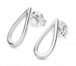 Lucy Quartermaine Silver Open Petal Earrings