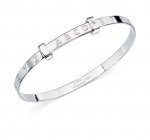 Silver D For Diamond ABC Bangle