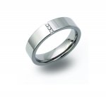 Gents Titanium Diamond set Ring