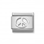 Nomination Silver Shine Peace Charm
