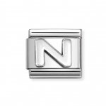 Nomination Silver Shine Initial N Charm.