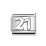 Nomination Silver Number 21 Charm