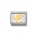 Nomination Sea Horse Charm 18ct Gold.