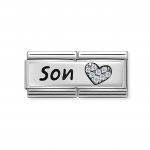 Nomination CZ DOUBLE SYMBOLS SON CZ HEART