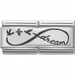 Nomination DOUBLE ENGRAVED INFINITE DREAM SIL SHINE