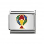 Nomination 18ct & Enamel Hot Air Balloon Charm.