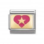 Nomination Enamel Fuchsia Star Plate.