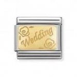 Nomination 18ct Gold Plate Wedding Charm