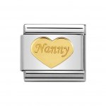 Nomination 18ct Nanny Heart Charm