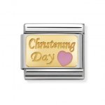 Nomination 18ct Gold Pink Christening Day