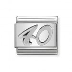 Nomination Silver Number 40 Charm