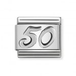 Nomination Silver Number 50 Charm