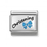 Nomination Stainless Steel & Silver Shine Blue Christening Charm