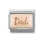 Nomination 9ct Rose Plate Dad Charm