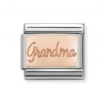 Nomination 9ct Rose Plate Grandma Charm