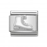 Nomination Classic Silver White Ice Skate Charm.