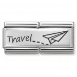 Nomination DOUBLE ENGRAVED TRAVEL SIL SHINE