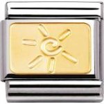 Nomination 18ct Gold Zeilser Sun German Symbols