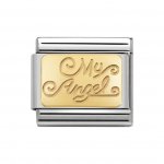 Nomination Stainless Steel, 18ct Gold Plate My Angel Charm