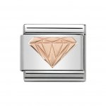 Nomination 9ct Rose Gold Diamond Charm.