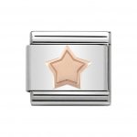 Nomination 9ct Rose Gold Star Charm.