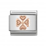 Nomination 9ct Rose Gold  Clover Charm.