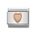 Nomination 9ct Rose Gold Heart Charm