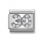 Nomination Silver Shine CZ Number 30 Charm