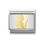 Nomination 18ct Gold Virgo Zodiac Charm.