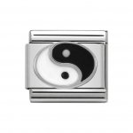 Nomination Silver Shine Yin Yan Round Charm.